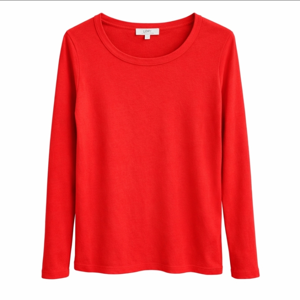 Ann Taylor LOFT Orange Round Neck Wool Blend Sweater Sz XL